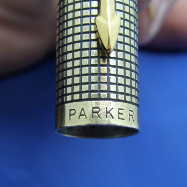 (PEN2844)Parker, fountain pen, USA, silver and gold filled.